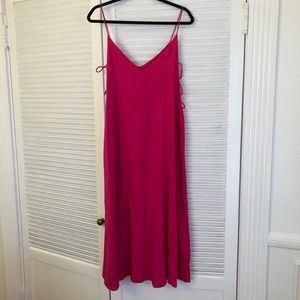 ANTHROPOLOGY Moon River Fuchsia Dress